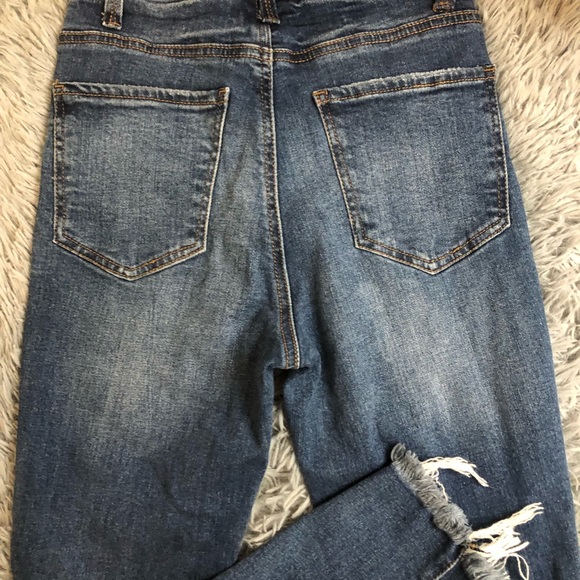 Black Label By C'Est Toi Women Blue Cotton Skinny Leg Jeans Pant Waist 23/0 - Picture 7 of 9